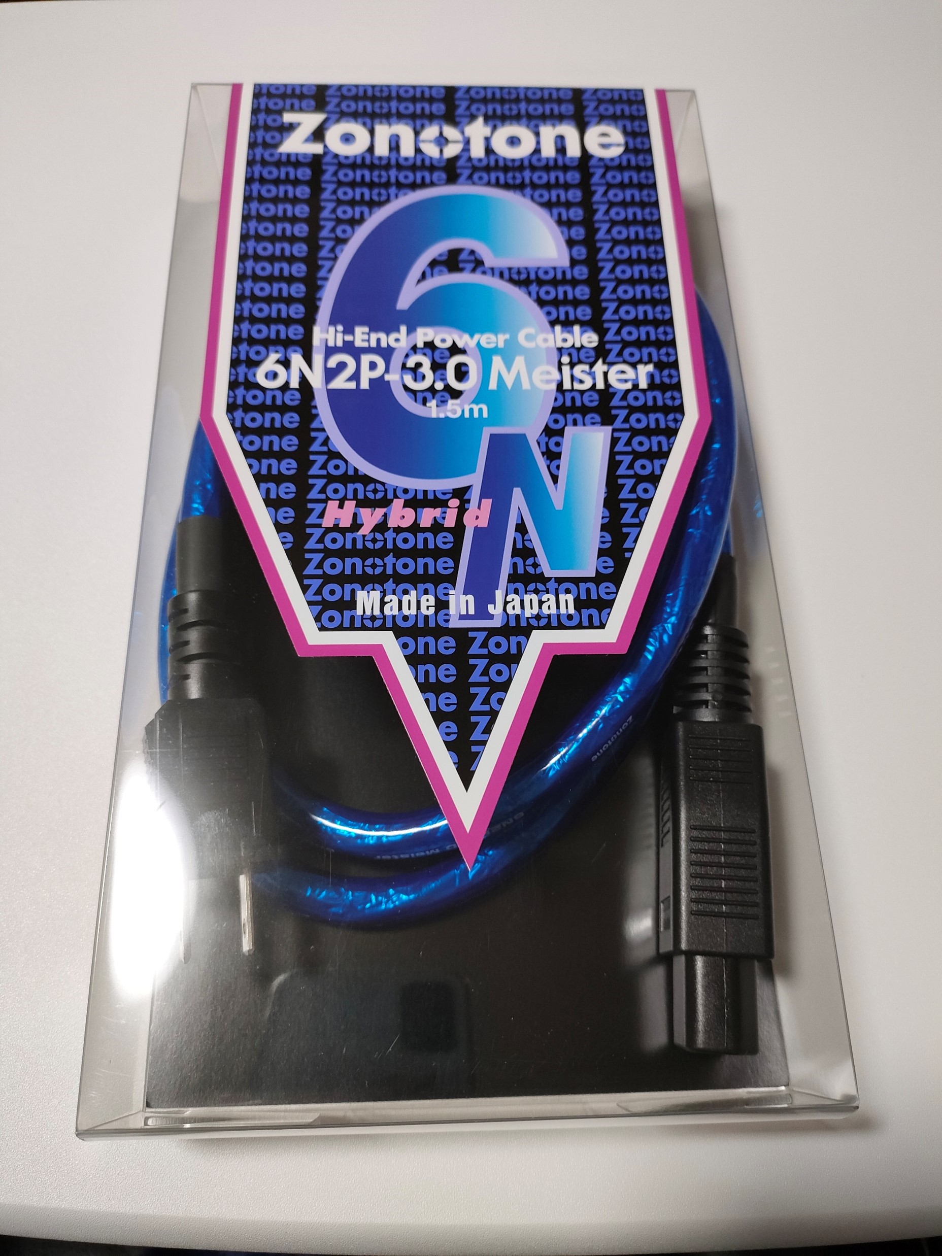 ゾノトーンの電源ケーブル「6N 2P-3.0 Meister」が届いた件 ゾノトーンの電源ケーブル「6N 2P-3.0 Meister」が届いた件